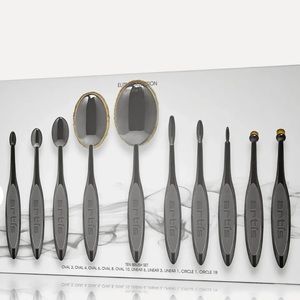 Artis 10-pc makeup brush Elite set smoked finish Brand New in Box